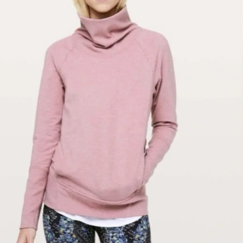 LULULEMON High Lines Pullover Sweatshirt Pink Size 8